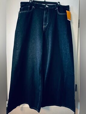 H&M Wide Leg Loose Fit High Waist Jeans